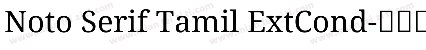 Noto Serif Tamil ExtCond字体转换